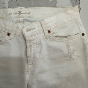 7 for all Mankind White Jeans